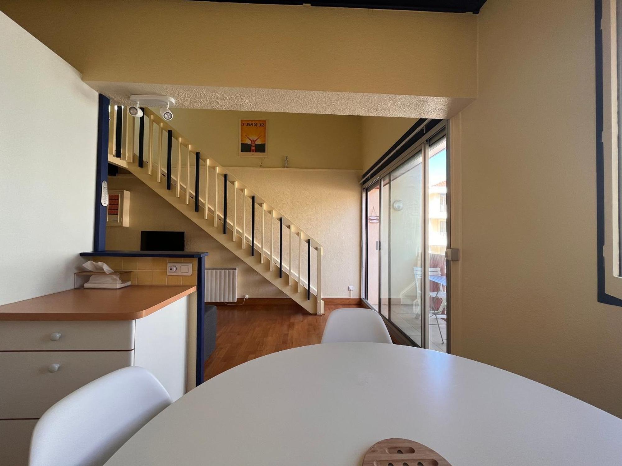 Studio Mezzanine A 100M De La Plage Avec Balcon, Apercu Mer Et Parking - Saint-Jean-De-Luz - Fr-1-239-576 아파트 외부 사진